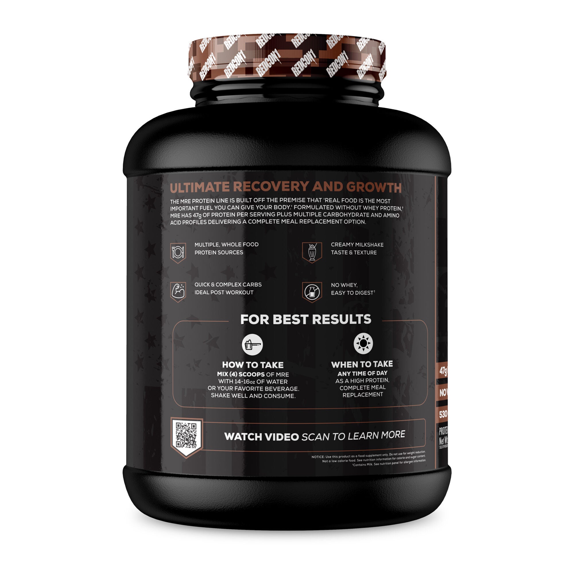 MRE&reg; Meal Replacement - Fudge Brownie (30 Servings)